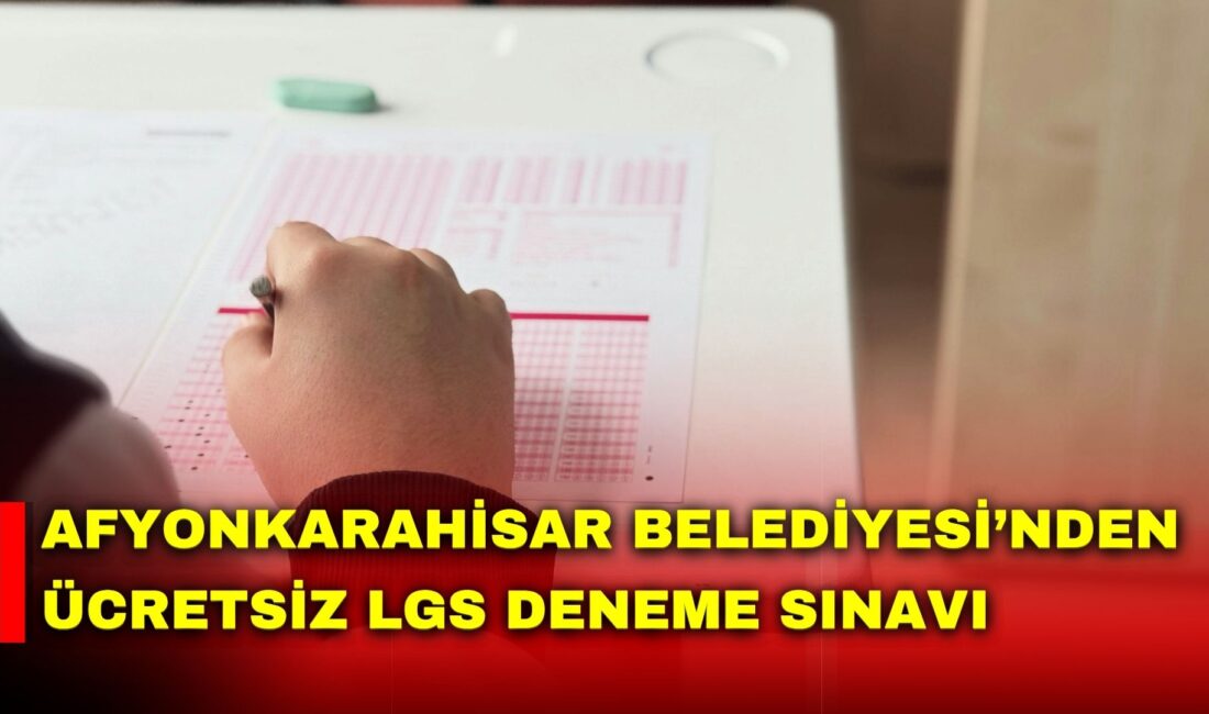 Afyonkarahisar Belediyesi, öğrenciler için Bilgi Evlerinde ücretsiz LGS deneme sınavı