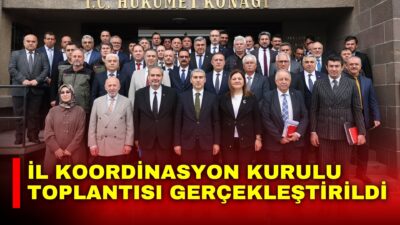 İl genelinde yürütülen yatırımlar ile devam eden iş ve işlemlerin