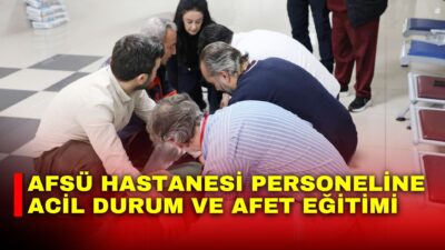 Afyonkarahisar Sağlık Bilimleri Üniversitesi (AFSÜ) Hastanesinde Eğitim Birimi ve Sivil