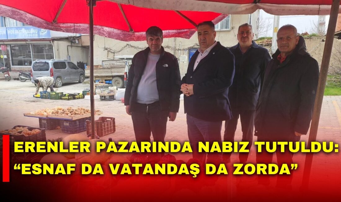 İYİ Parti Afyonkarahisar İl Başkanı Muhammet Mısırlıoğlu, Erenler Pazarı’nı ziyaret