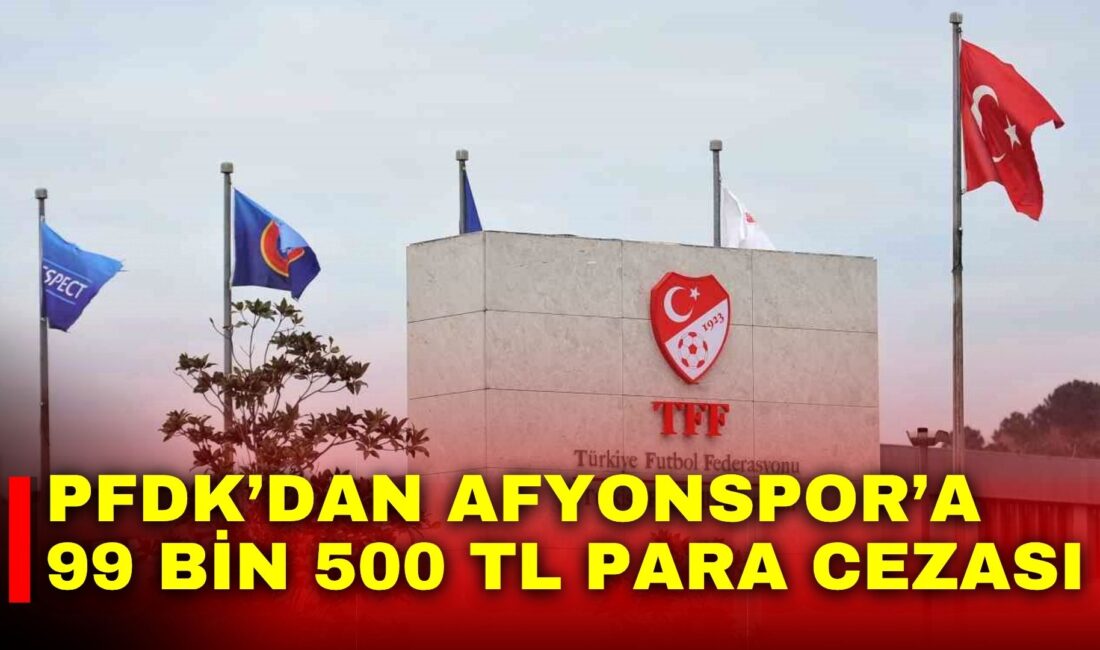 PFDK Afyonspor’a Tire 2021 Futbol Kulübü maçında taraftarların neden olduğu