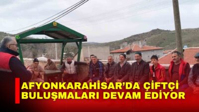 Afyonkarahisar Tarım ve Orman İl Müdürlüğü tarafından tarım ürünlerinde rekoltenin