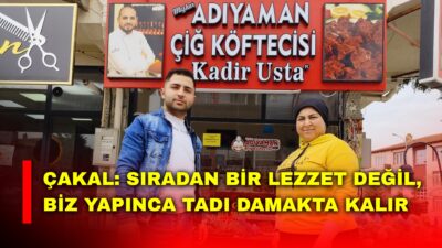 Afyonkarahisar’da hizmet veren Çiğköfteci Kadir Usta’nın işletmecileri İsmail ve Şirin