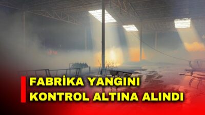 Afyonkarahisar’da kamış işleme fabrikasında çıkan yangın itfaiye ekiplerinin yaklaşık 3
