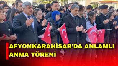 Kahramanmaraş’taki okul saldırısının ardından Afyonkarahisar’da düzenlenen törende duygu dolu anlar