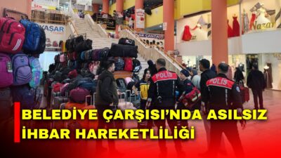 Afyonkarahisar’da Belediye Çarşısı’nda yapıldığı iddia edilen yangın ihbarı üzerine çok