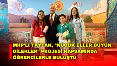 MHP Afyonkarahisar Milletvekili Mehmet Taytak, “Küçük Eller Büyük Dilekler” projesi