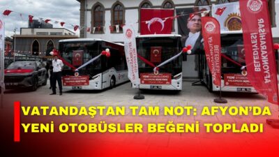 Afyonkarahisar’da şehir içi ulaşım hizmetlerinin geliştirilmesi amacıyla belediye filosuna kazandırılan