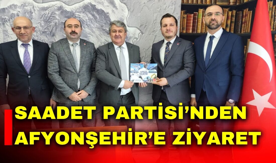 Saadet Partisi Afyonkarahisar İl Başkanı Beytullah Karataş ve beraberindeki heyet,
