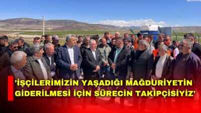 Cumhuriyet Halk Partisi (CHP) heyeti, Afyonkarahisar’da devam eden Ankara-İzmir Yüksek