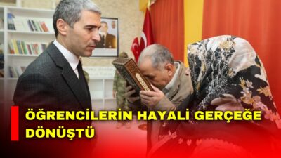 Afyonkarahisar İscehisar Şehit Ahmet Kaplan İlkokulu öğrencilerinin hayali, el birliğiyle