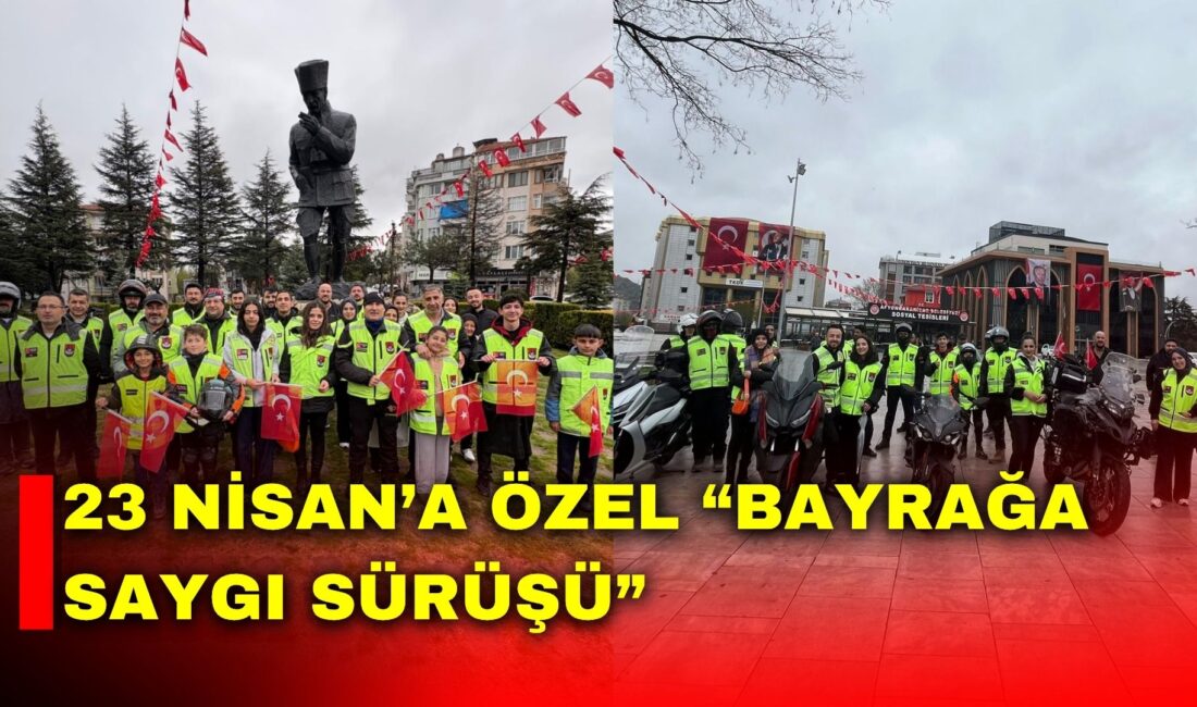 Afyonkarahisar’da 23 Nisan Ulusal Egemenlik ve Çocuk Bayramı kapsamında “Bayrağa