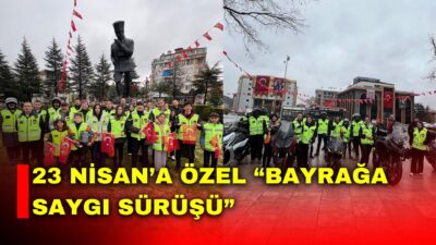 Afyonkarahisar’da 23 Nisan Ulusal Egemenlik ve Çocuk Bayramı kapsamında “Bayrağa