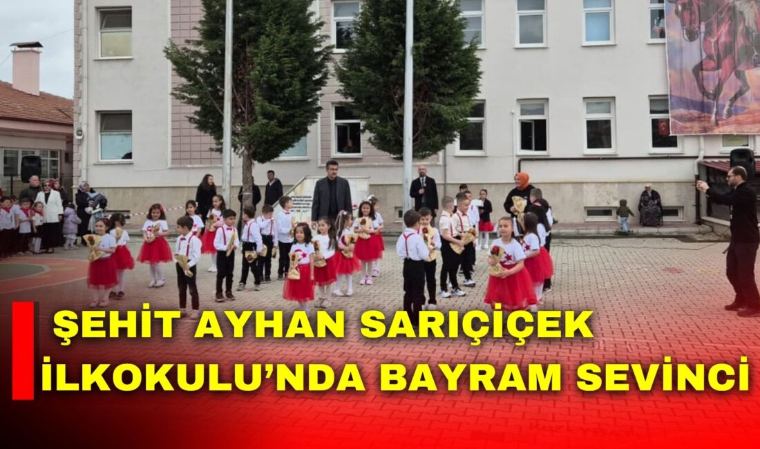 Afyonkarahisar’da Şehit Ayhan Sarıçiçek İlkokulu’nda, 23 Nisan Ulusal Egemenlik ve