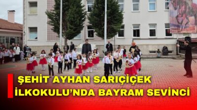 Afyonkarahisar’da Şehit Ayhan Sarıçiçek İlkokulu’nda, 23 Nisan Ulusal Egemenlik ve