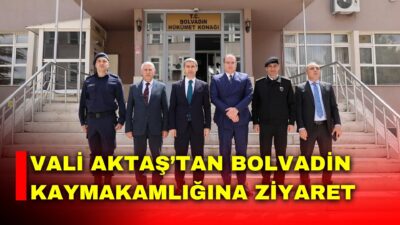 Afyonkarahisar Valisi Dr. Naci Aktaş, Bolvadin Kaymakamlığını ziyaret ederek ilçede