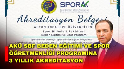 Afyon Kocatepe Üniversitesinin (AKÜ) Spor Bilimleri Fakültesi (SBF) Beden Eğitimi