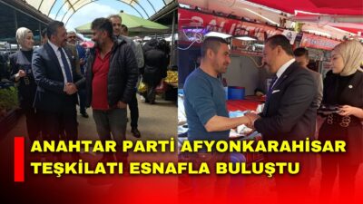 Anahtar Parti Afyonkarahisar İl Başkanı Aladağ ve beraberindeki parti yöneticileri,