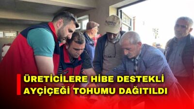 Afyonkarahisar’ın iki ilçesinde üreticilere hibe destekli ayçiçeği tohumu dağıtımı yapıldı.