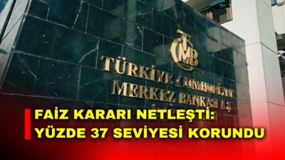 Merkez Bankası faizi değiştirmedi. Para Politikası Kurulu (Kurul), politika faizi