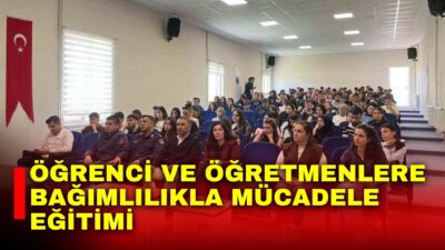 Afyonkarahisar’da jandarma ekipleri tarafından bağımlılıkla mücadele çerçevesinde öğrenci ve öğretmenlere