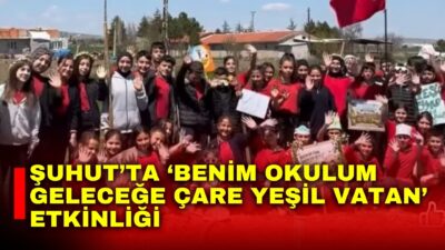 Afyonkarahisar’ın Şuhut ilçesinde, çevre bilinci ve sürdürülebilir gelecek adına örnek