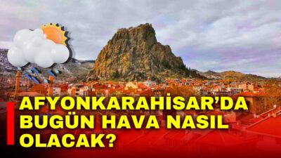 Afyonkarahisar’da 28 Nisan Salı günü hava parçalı bulutlu başlayacak. Sabah