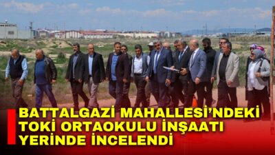 AK Parti Afyonkarahisar heyeti, eğitim yatırımları kapsamında Battalgazi Mahallesi’nde bulunan