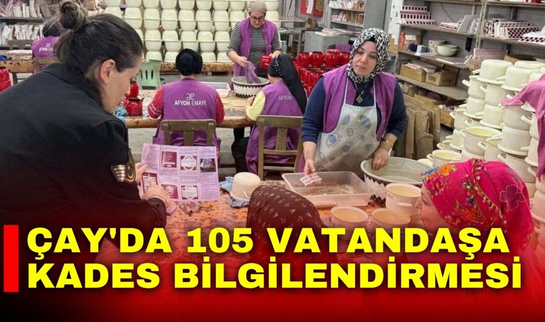 Afyonkarahisar İl Jandarma Komutanlığı tarafından Çay ilçesinde hem vatandaşlara hem