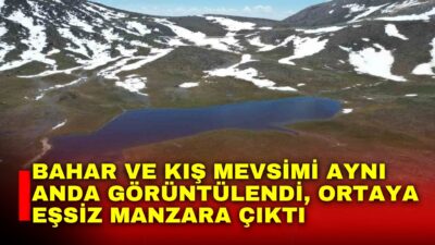 Afyonkarahisar’da bahar ve kış mevsimi dron kameraları tarafından aynı anda