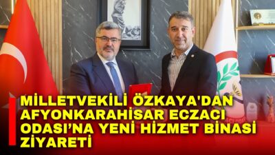 AK Parti Afyonkarahisar Milletvekili Ali Özkaya, 33 Nolu Afyonkarahisar Eczacı