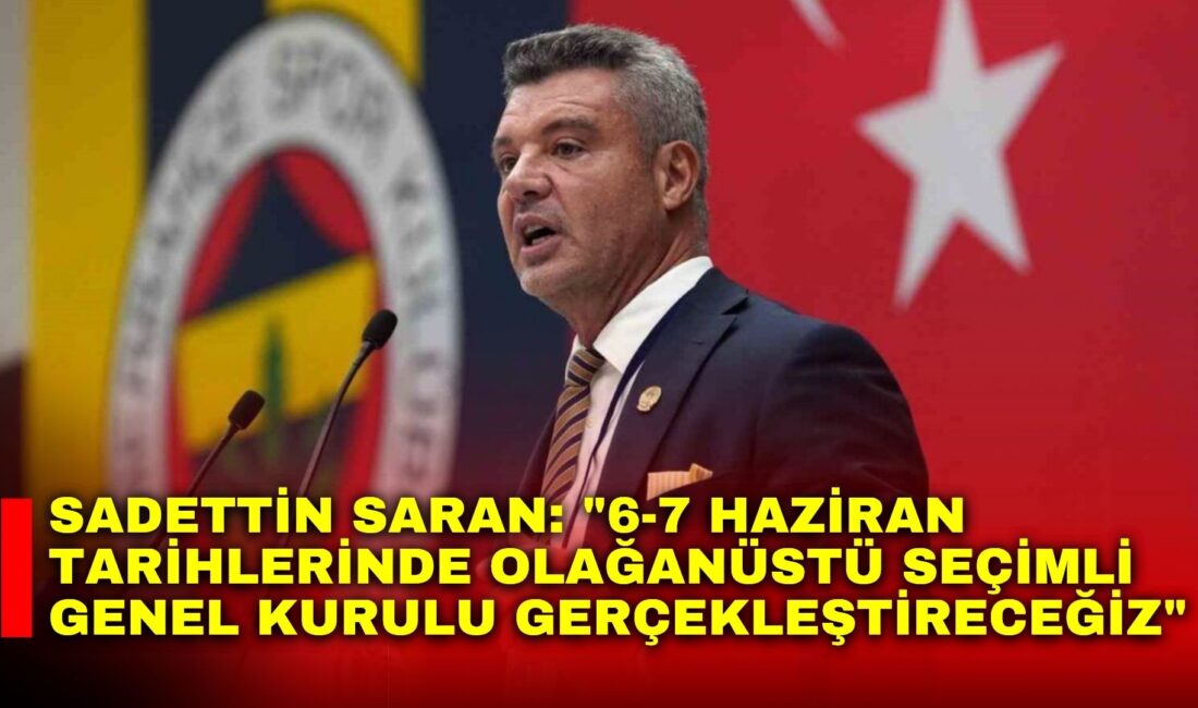 Fenerbahçe Başkanı Sadettin Saran, yaptığı yazılı açıklamada camiaya verilen söz