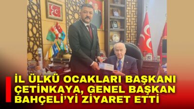 Afyonkarahisar Ülkü Ocakları İl Başkanı Mesut Çetinkaya, Milliyetçi Hareket Partisi