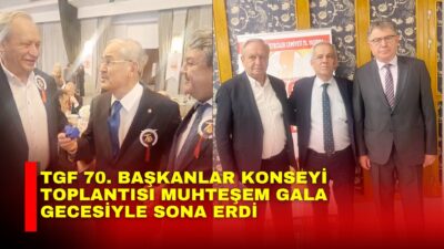 Türkiye Gazeteciler Federasyonu (TGF) 70. Başkanlar Konseyi toplantısı Eskişehir Anemon