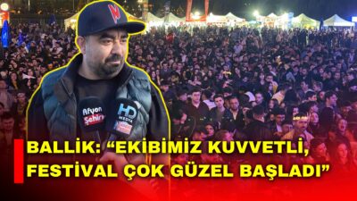 HayalFest Festival Koordinatörü Hüseyin Ballik, festival alanında Afyonşehir mikrofonuna özel