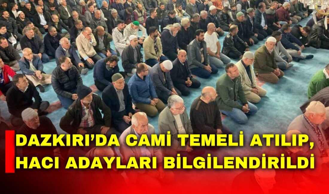 Afyonkarahisar’ın Dazkırı ilçesinde Kur’an kursunun temeli atılarak, hac ibadetlerini yerine