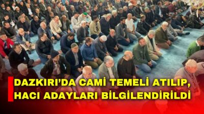 Afyonkarahisar’ın Dazkırı ilçesinde Kur’an kursunun temeli atılarak, hac ibadetlerini yerine