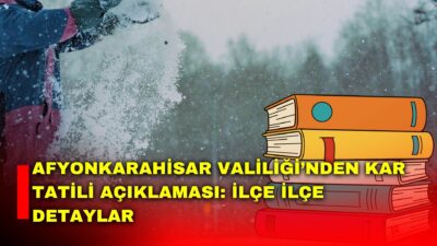 Afyonkarahisar’da etkili olan olumsuz hava koşulları nedeniyle bazı ilçe ve