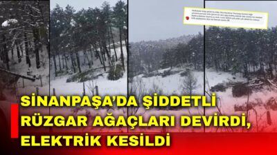 Afyonkarahisar’da iki gündür etkisini sürdüren şiddetli yağış ve rüzgar, bazı