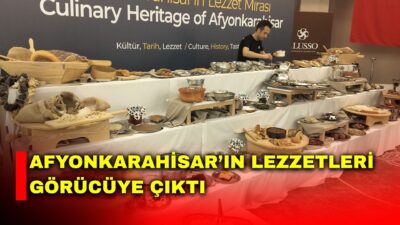 Afyonkarahisar’da düzenlenen Uluslararası Gastronomi Çalıştayı ve Aşçılık Kampı kapsamında kurulan