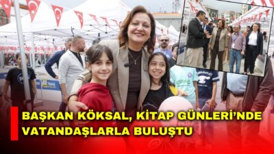 Afyonkarahisar Belediye Başkanı Burcu Köksal, Zafer Meydanı’nda düzenlenen Kitap Günleri