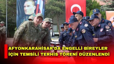 Engelliler Haftası etkinlikleri kapsamında, Şehit Teğmen Uğur Acar Kışlasında engelli