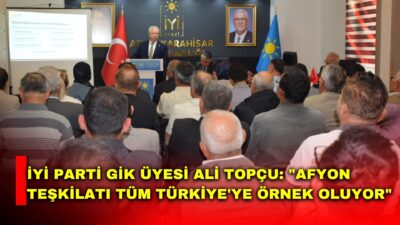 İYİ Parti Genel İdare Kurulu (GİK) Üyesi Ali Topçu, İYİ