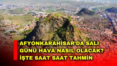 Afyonkarahisar’da salı günü sabah saatlerinde yağmur etkili olacak, öğleden sonra