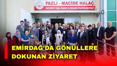 Afyonkarahisar Valisi Dr. Naci Aktaş ile eşi Nagihan Aktaş, Emirdağ