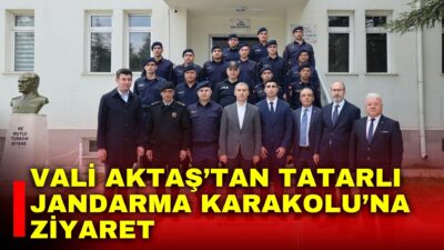 Afyonkarahisar Valisi Naci Aktaş, Dinar ilçesine bağlı Tatarlı beldesinde bulunan