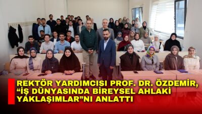Afyon Kocatepe Üniversitesi (AKÜ) Rektör Yardımcısı Prof. Dr. Şuayıp Özdemir,