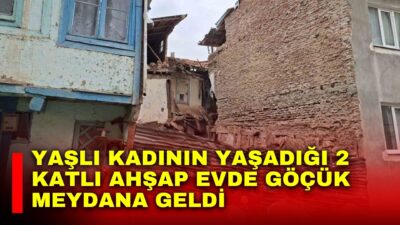 Afyonkarahisar’ın Sandıklı ilçesinde 85 yaşındaki bir kadının yaşadığı 2 katlı