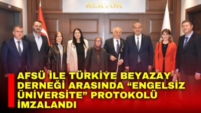 Afyonkarahisar Sağlık Bilimleri Üniversitesi (AFSÜ) ile Türkiye Beyazay Derneği arasında,