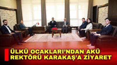 Ülkü Ocakları Afyonkarahisar İl Başkanlığı heyeti, Afyon Kocatepe Üniversitesi Rektörü